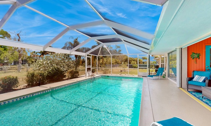 Punta Gorda House | Tropical paradise near the beach with enclosed private pool & lanai