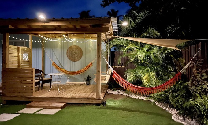 Bajura Apartment | Tropical Private Beach Studio Apt #1 @ Jobos Beach