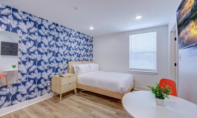 Galveston Apartment | Tropical Sunset Studio Apartment