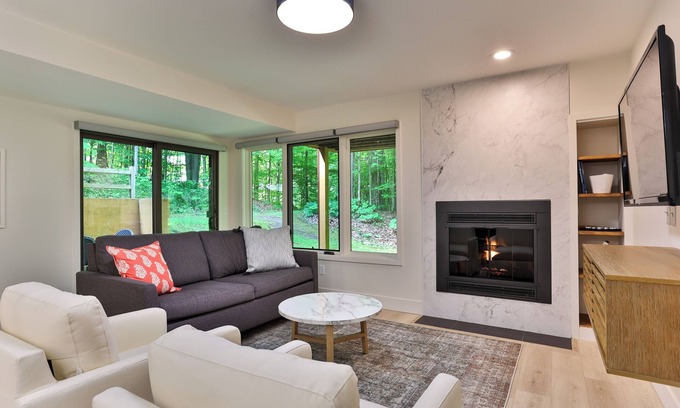 Harbor Springs Condo | Trout Creek - Vacation Condo #100, 2 bedroom, 2 bath. Close to Outdoor Pool, Tennis, Pickleball.
