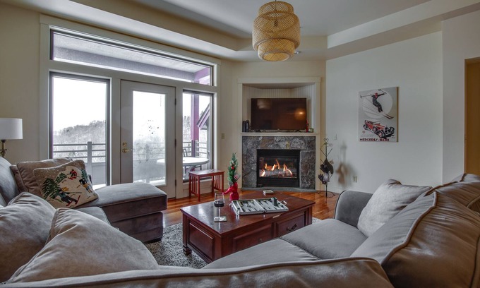 Central Vermont- Killington Condo | True ski in/out condo at The Lodges - Trailside Luxury w/pool & hot tub access