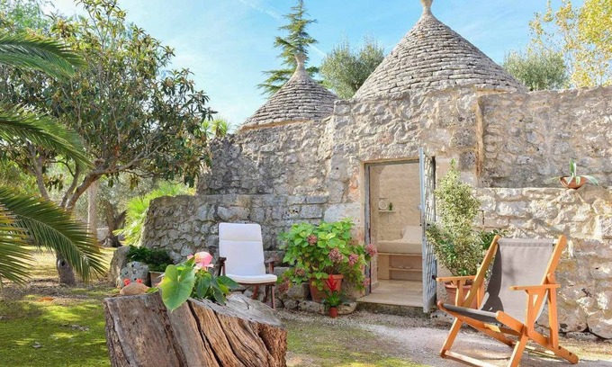 San Vito dei Normanni Villa | Trullo l'Alcova. Quiet place, furnished with love, bbq, wifi. BEACH AT 10 KM.
