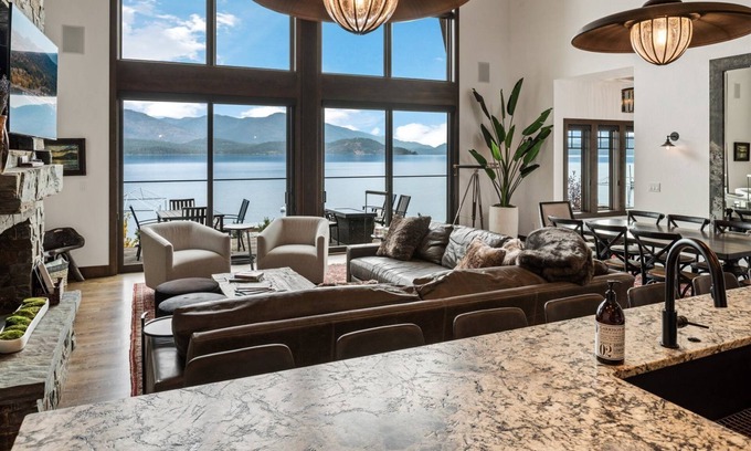 Sandpoint House | Truly Exceptional Waterfront Luxury w/Hot Tub, Dock, Kayaks