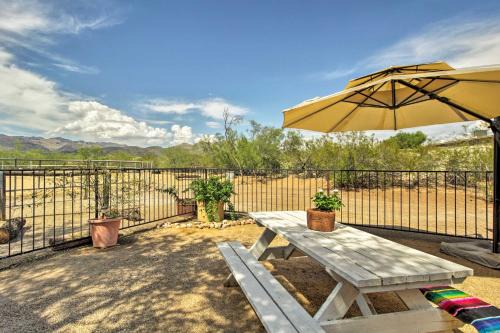 Tanque Verde Apartment | Tucson Casita with Fireplace View Animals and Mtns