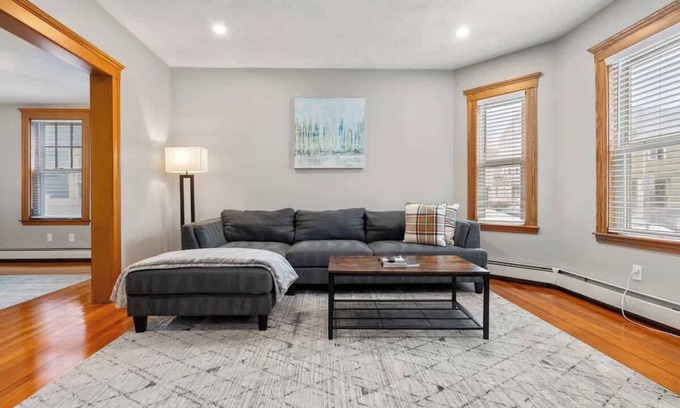 South Medford Condo | Tufts 2 Bed + Office - Free Parking