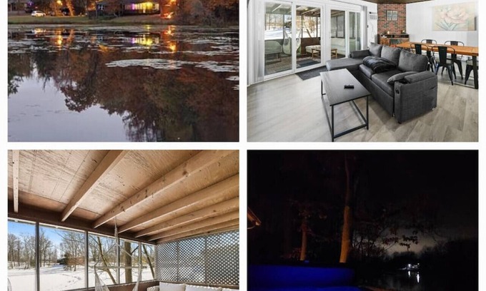 Streetsboro Cabin | Turkey Trot At Heron Hill Retreat Hot Tub On Lake!