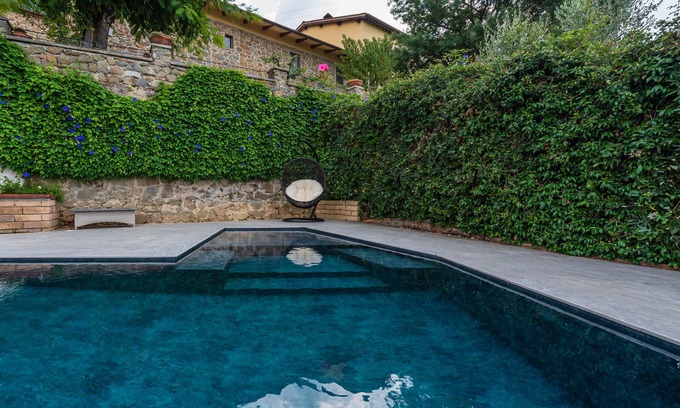 Montevettolini House | Tuscany Sun: Typical Tuscan stone farmhouse with private infinity pool