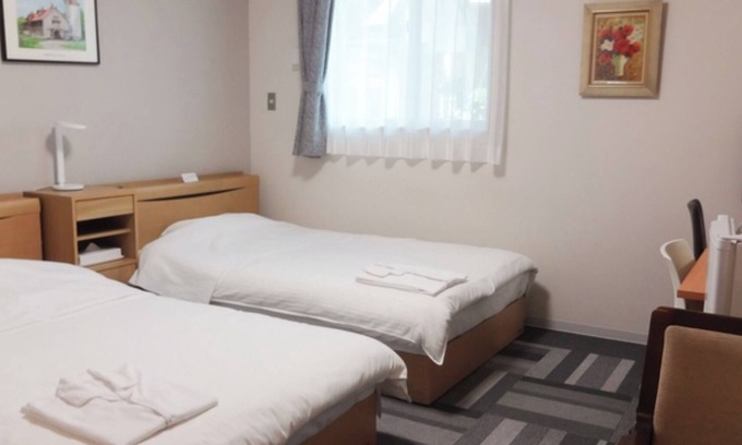 Karumai Hotel | Twin room with unit bath Room only Approx 1 m/Kunohegun Iwate