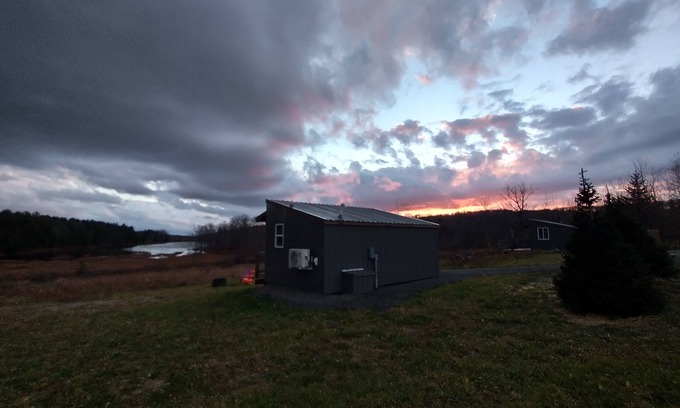 Beaver Dams Cabin | "Twins East" Waterfront property and micro cabin- 10 minutes from Watkins Glen!