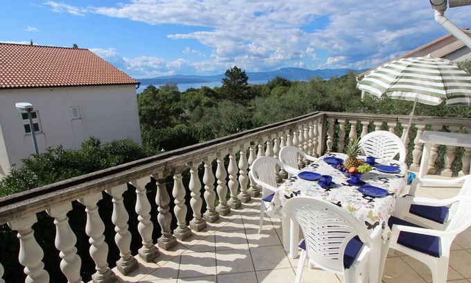 Sveti Vid-Miholjice Apartment | Two bedroom apartment Turkalj, balcony with sea view