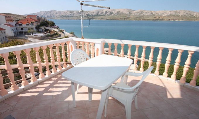 Zubovici Apartment | Two bedroom apartment with terrace and sea view Zubovići, Pag (A-6394-b)