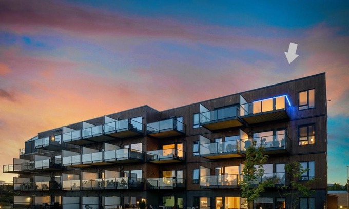 Eidsvoll Apartment | Two bedroom apartment, top floor, stunning views