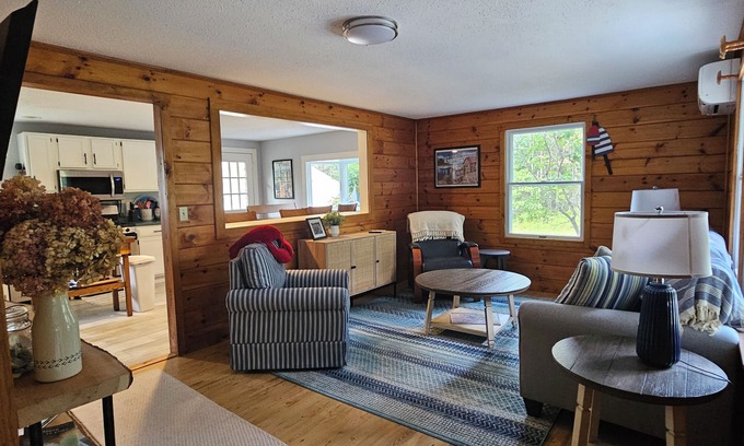 New Harbor House | Two bedroom home in private setting 1/3 mile from beach.