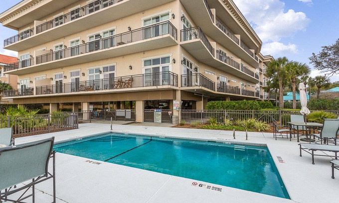 Saint Simons Island Condo | Two bedroom ocean view condominium with community pool.
