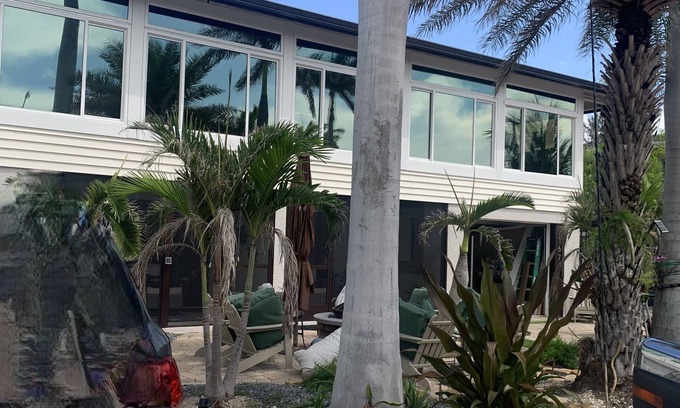 Mid Island Condo | Two bedroom One bathroom, Pool, Hot Tub, Social Fire Pit Walk to Beach!