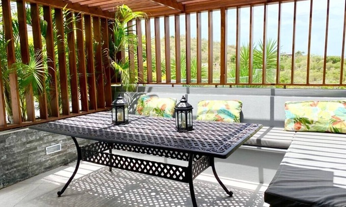 Falmouth Harbour Apartment | Two bedroom two bathroom stylish newly constructed ocean view with private pool.