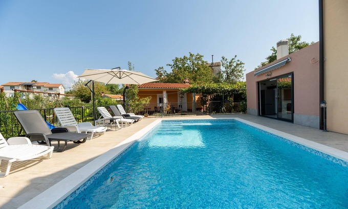 Sveta Nedelja Cottage | Two Charming 3-bedroom cottage withnPrivate pool and outside kitchen with grill.