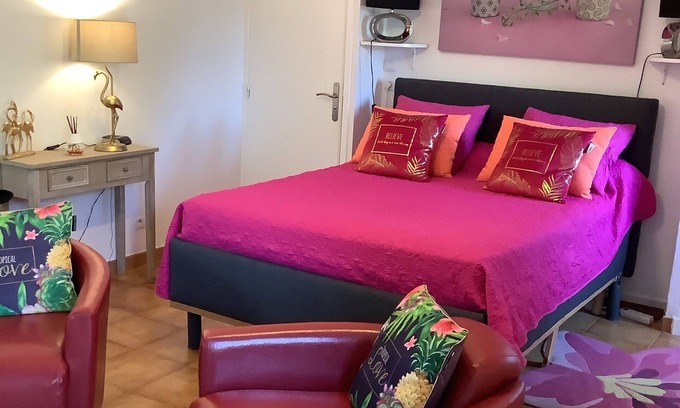 Eccica-Suarella Apartment | Two-room apartment + furnished terrace comfort