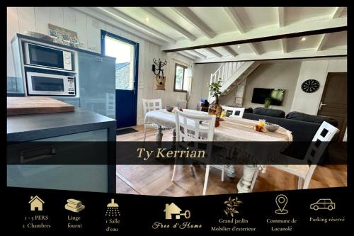 Locunole House | Ty Kerrian, maison avec jardin à la campagne