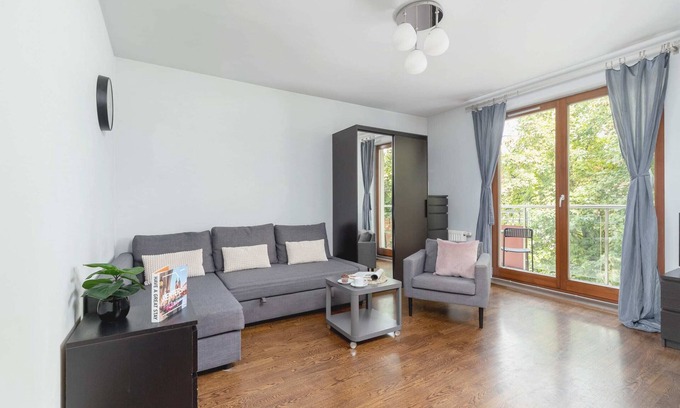 Krakow Apartment | Tyniecka 43A | Comfortable Studio | Balcony