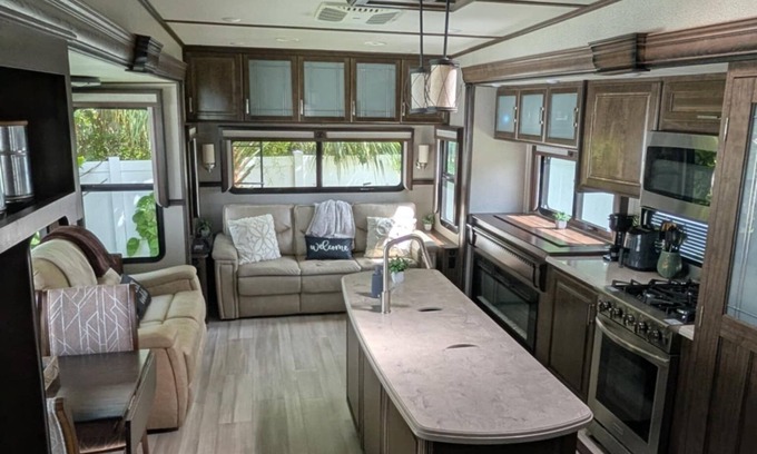 North Fort Myers House | Ultimate Comfort! Rent Our Grand Design Solitude 373FB-R 5th Wheel Camper!
