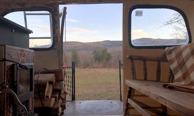 Chatham House | Unique 1962 Vintage Bus in the heart of the White Mountain National Forest