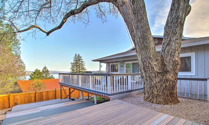 Kelseyville House | Unique Home w/ Deck, Grill, Lake & Mtn Views!