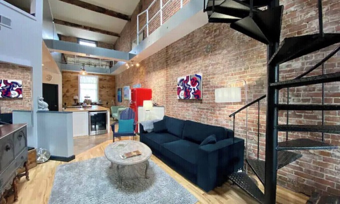 Glens Falls Apartment | Unique Loft Downtown Glens Falls