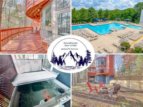 Bushkill House | Unique Roundhouse: Hot Tub-Game Room-FirePit&More!