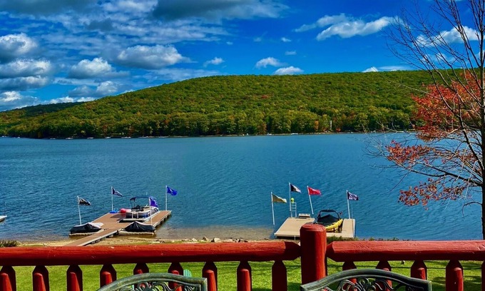 Oakland Cabin | Unobstructed lake views from living areas. Restaurants & activities in minutes