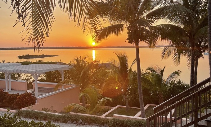 Cherokee House | Unparalleled views in Abaco! Private 4 acre estate with beach, dock and cabana.