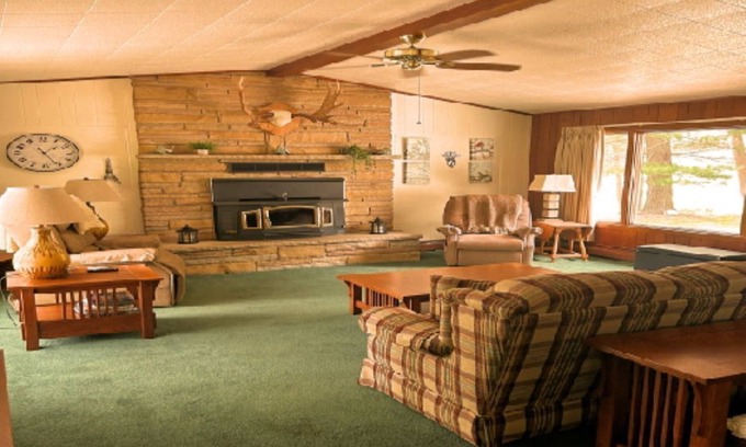 West Branch Cabin | Up North 3 Bedroom Lake Front on Wooded Lot - ATV Friendly