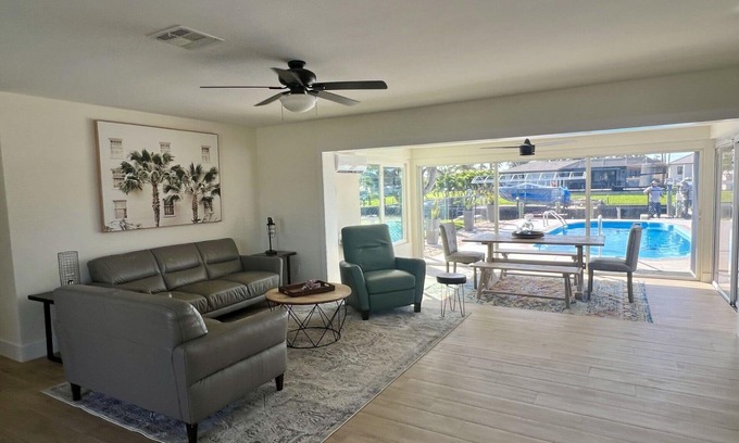 Yacht Club House | Updated 2 Bed Home Cape Coral Yacht Club area. Heated Pool - Waterfront w/Dock