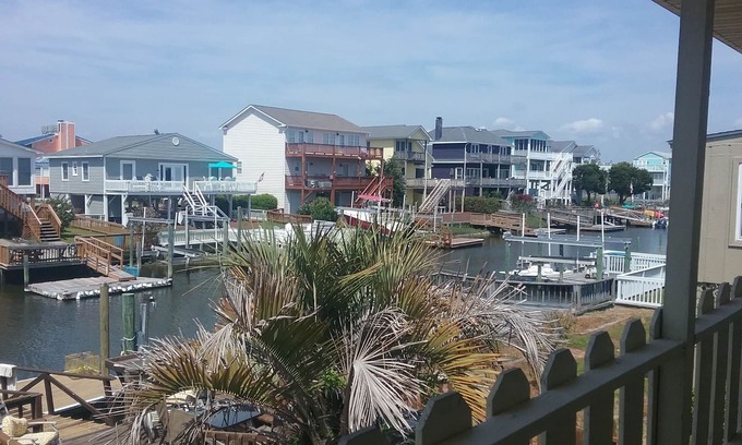 Holden Beach House | Upper unit canal home. Short walk to Holden Beach. Excellent location!
