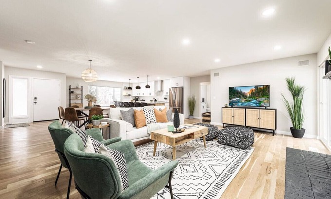 Castlewood House | Upscale Boho Retreat w/Spa Patio
