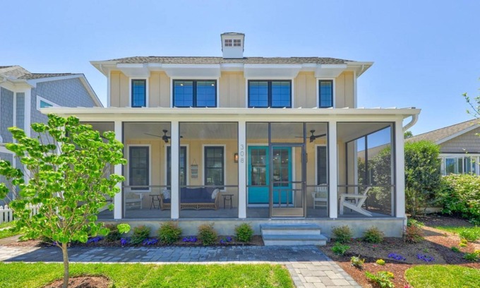 Country Club Estates House | Upscale Coastal Oasis w/Private Pool & Porch—Walk to Downtown Rehoboth!
