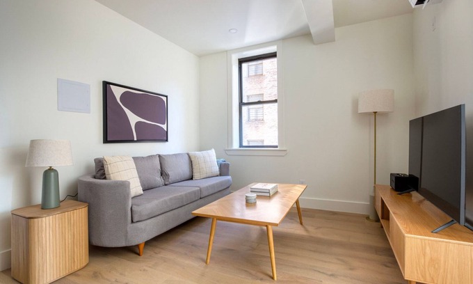 East Village Apartment | Upscale East Village 1BR w/Elev & W/D, nr Green Space, by Blueground
