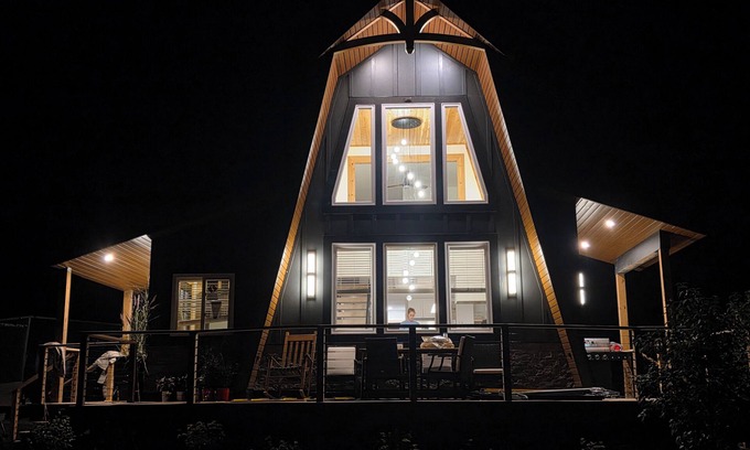 Boyne Falls House | Upscale Renovated A-Frame with Views, Trails & Easy Access to Skiing & Beaches!