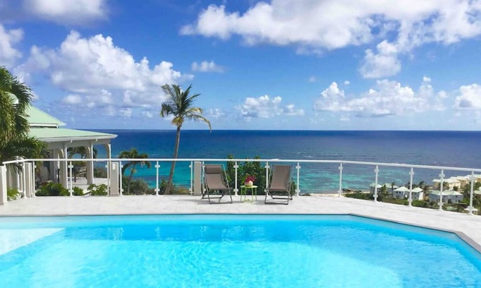 Oyster Pond House | V4 Magical view of the ocean and Saint Barth
