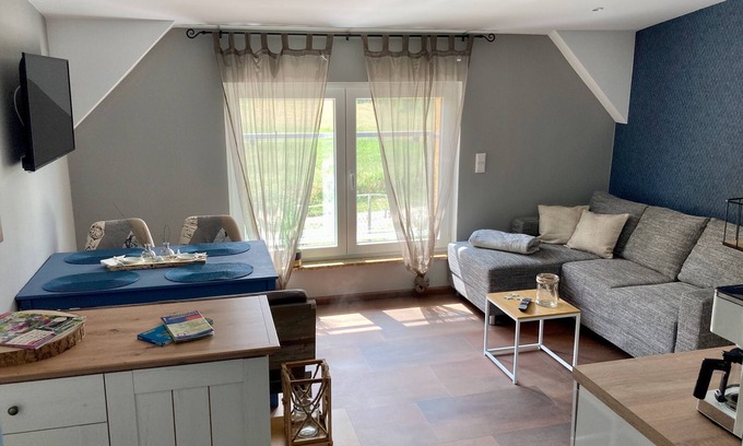 Friedrichswalde Apartment | Vacation apartment "See", attic, 48 sqm, 2 bedrooms, terrace, max. 4 persons