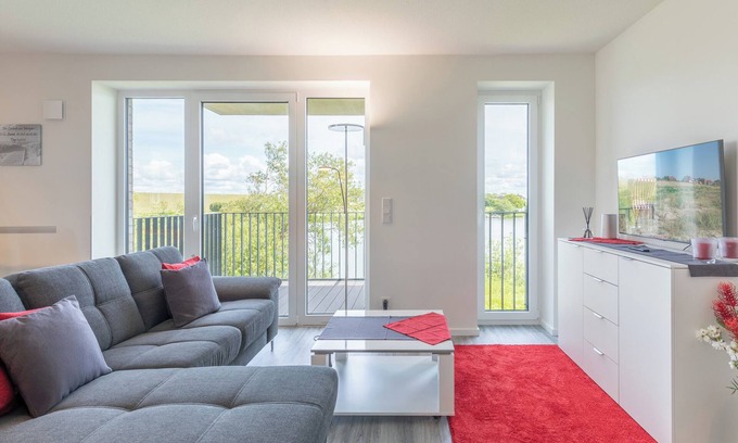 Norderhafen Apartment | Vacation apartment Auszeit am Deich on Nordstrand for up to 4 people