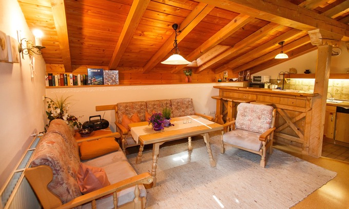 Ruhpolding Apartment | Vacation apartment am Märchenwald 48sqm, balcony, 1 bedroom and 1 bed-sitting room
