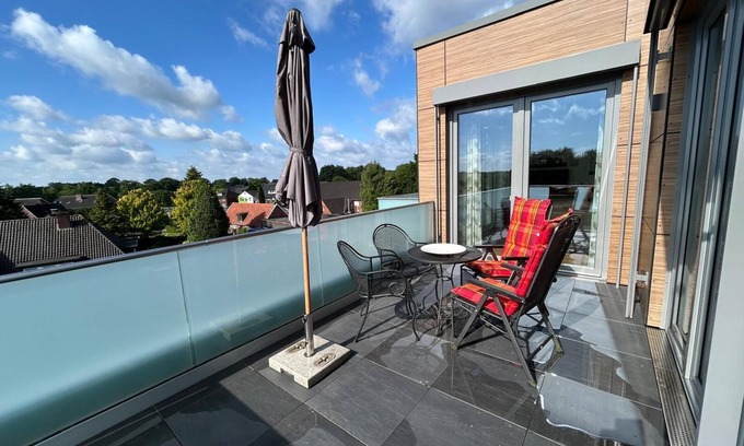 Garrel Apartment | Vacation apartment "Angela" for 3-4 people above the rooftops of Garrel.