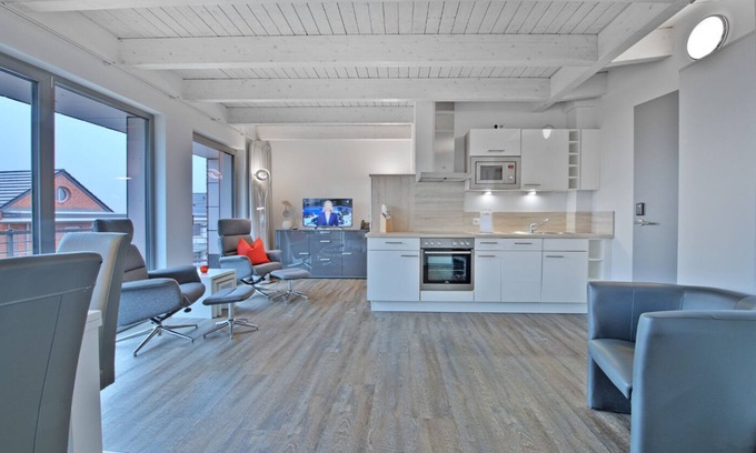 Krautsand Apartment | Vacation apartment with Elbe view - 5.12