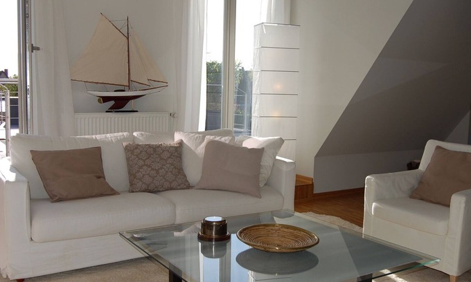 Maasholm Apartment | Vacation apartment with Baltic Sea and Schlei view, whirlpool, fireplace, gallery