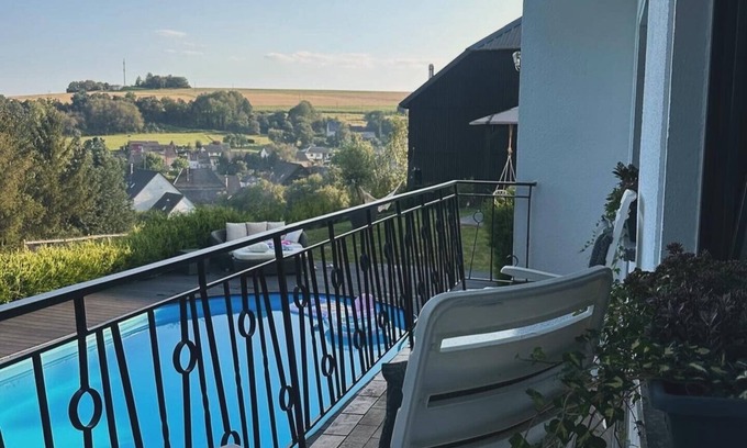 Oberkirn Apartment | Vacation apartment with pool in the countryside, great hiking trails and ski area nearby.