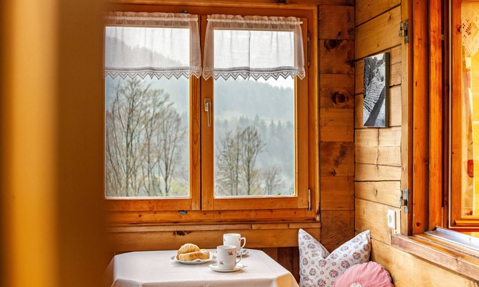 Bizau House | Vacation Home "Dünser" with Mountain View, on a sunny slope.