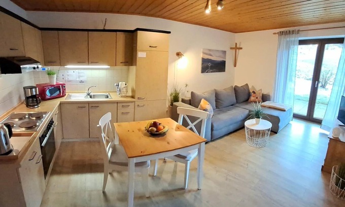 Lohberg Apartment | Vacation home with covered south-facing terrace