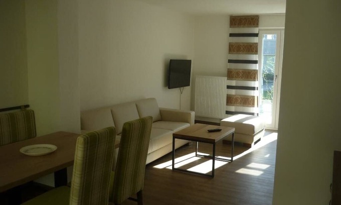 Obernzell Apartment | Vacation home with double bed, bunk bed and balcony