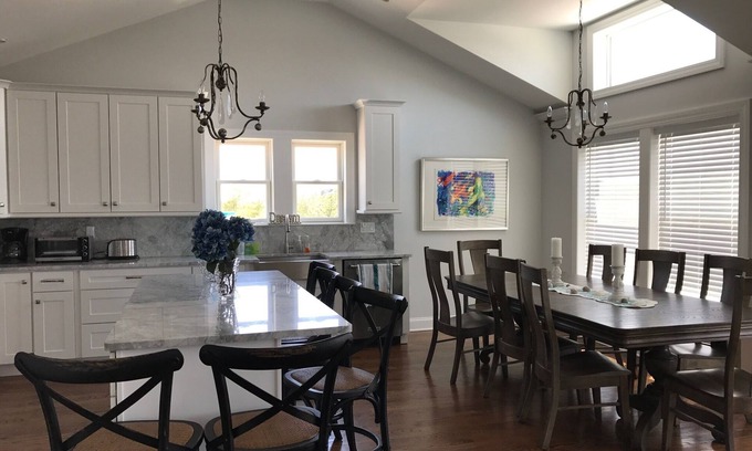 Loveladies House | Vacation Oasis in LBI Brand New: 6 Bedrooms and heated pool short walk to beach